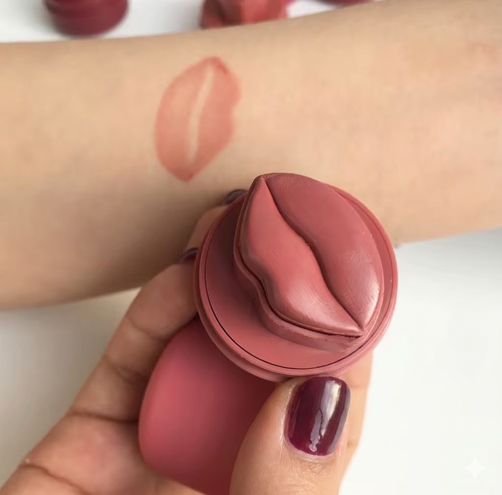 The Boozeless Babes Lip & Cheek Balm held in hand